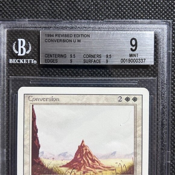 1994 MTG Magic The Gathering 3rd Edition Revised Conversion U W BGS 9 MINT - Picture 2 of 3